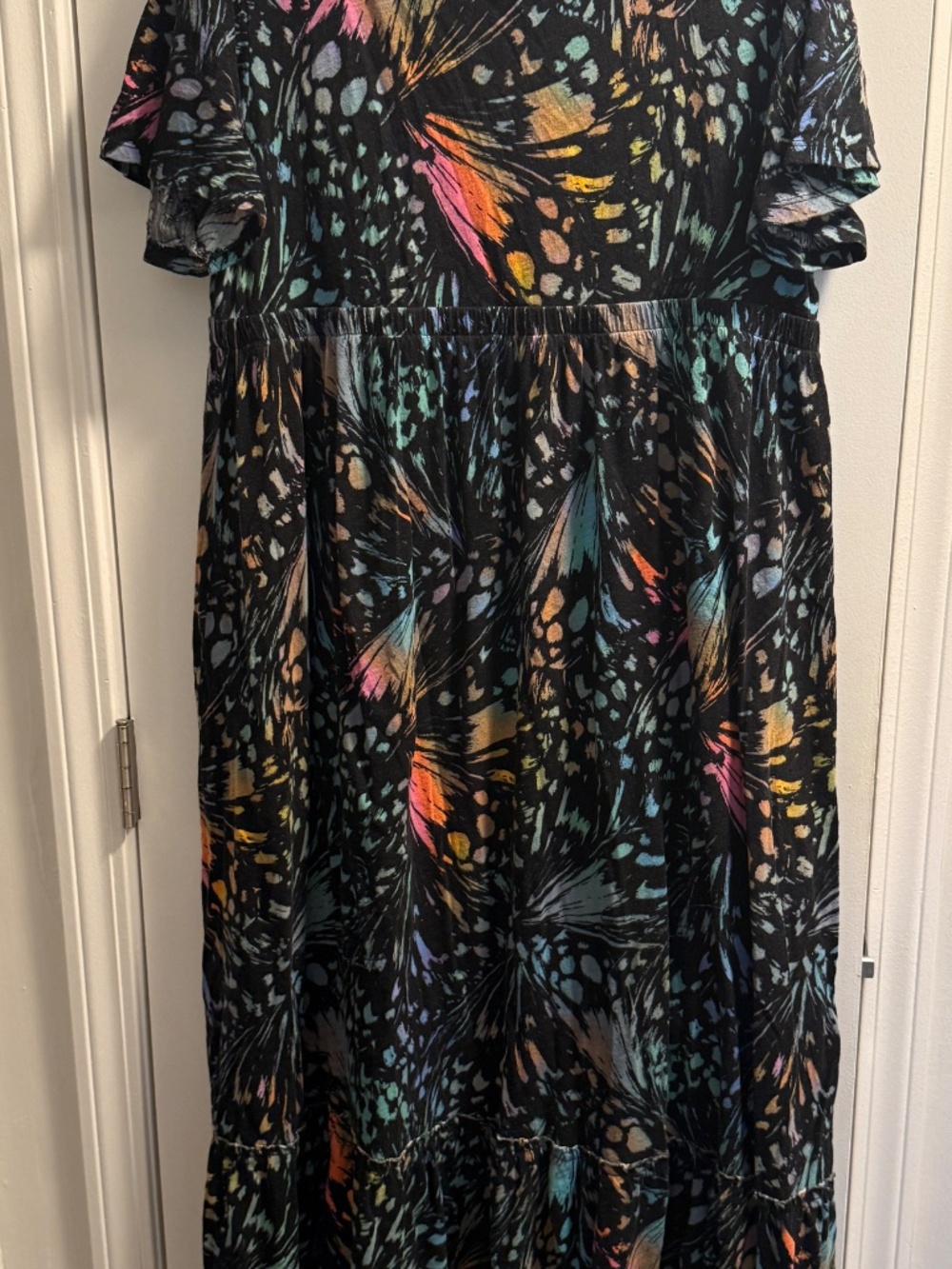 TORRID Maxi Cotton Slub Babydoll Beach Dress, Size 2/2X - Picture 4 of 5